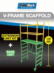 V-Frame-Scaffold-Extension-Unit-Setup